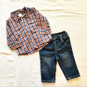 Gymboree two piece set 3-6 mo